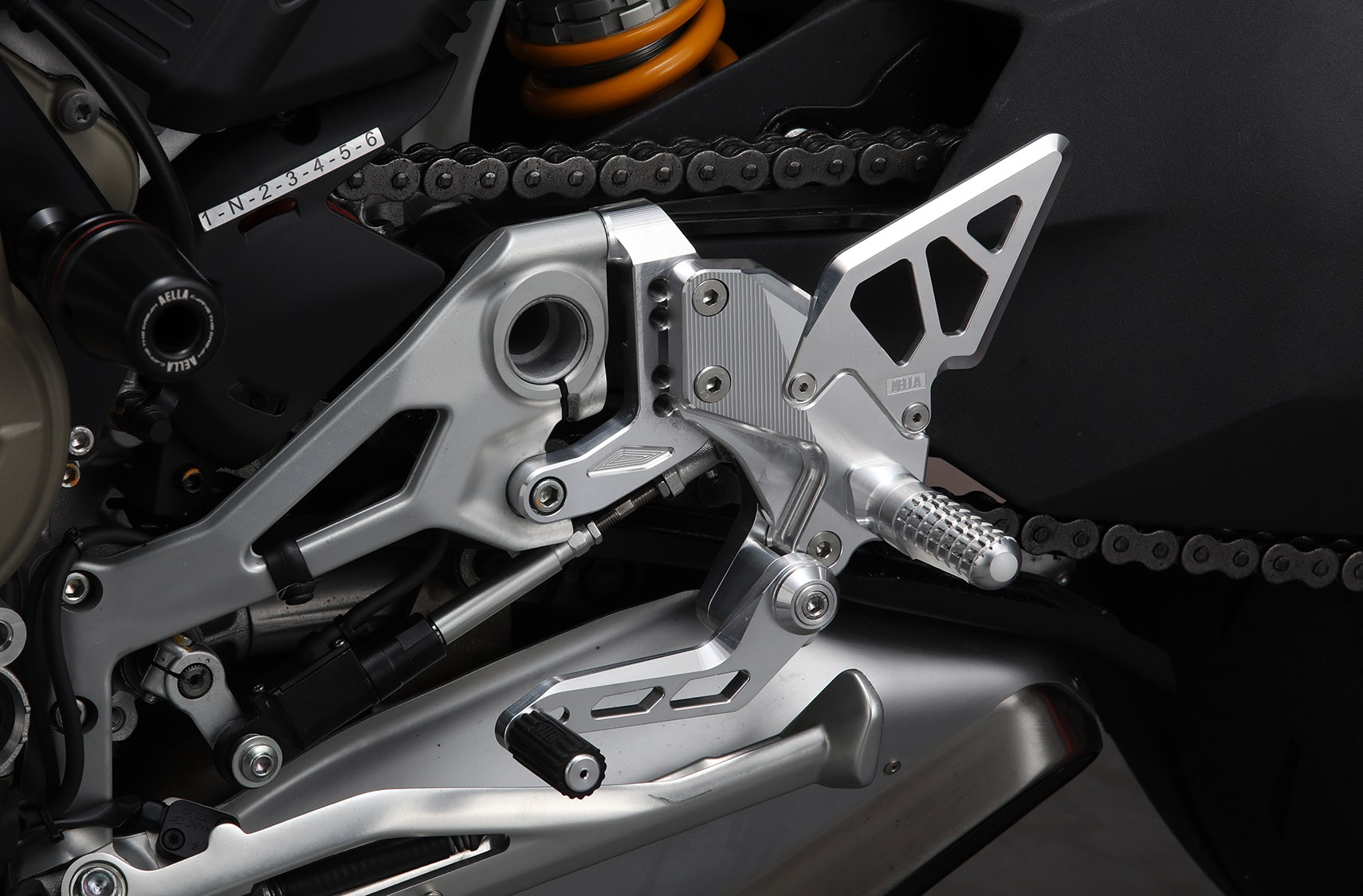 AELLA Riding Step Kit Rearsets for the Ducati Streetfighter V4 / V4S