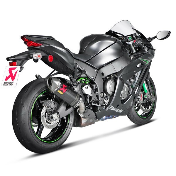 Akrapovic Street Legal Carbon Fiber Slip-On Muffler for 2016-20 Kawasaki Ninja ZX-10R / RR