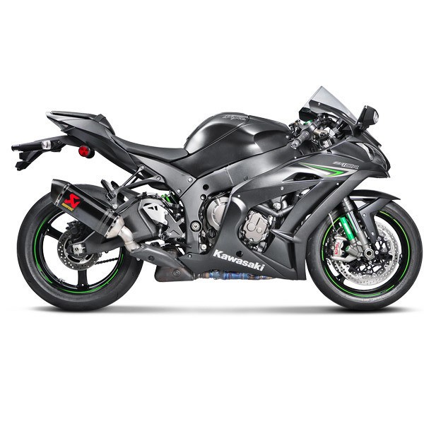 Akrapovic Street Legal Carbon Fiber Slip-On Muffler for 2016-20 Kawasaki Ninja ZX-10R / RR