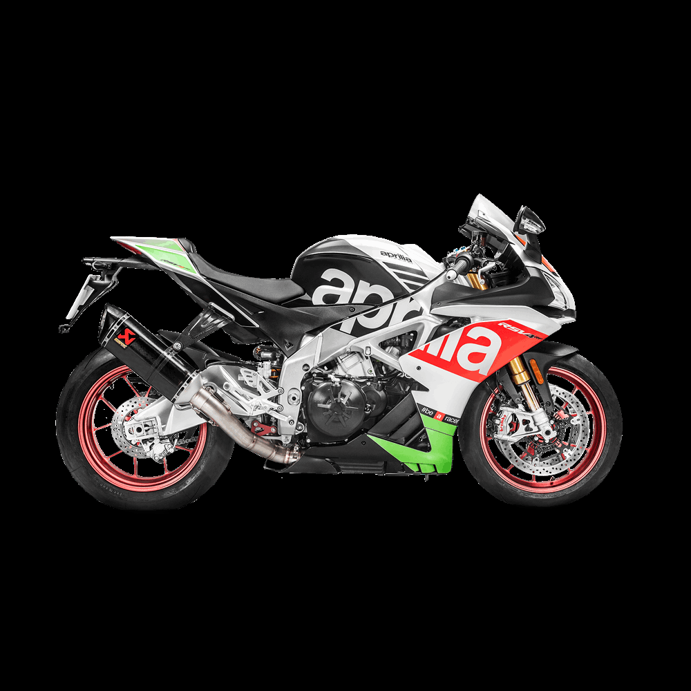 Akrapovic Racing Carbon Fiber Slip-On Muffler - Aprilia RSV4 2017-2018