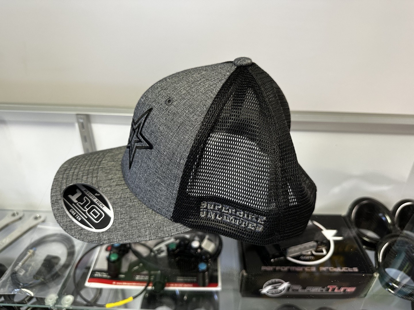 Superbike Unlimited FlexFit 110M Mesh Hat - Black / Heather