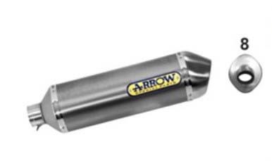 Arrow Race-Tech Aluminum "Dark" Silencer - 2019-2020 Honda CBR 500 R