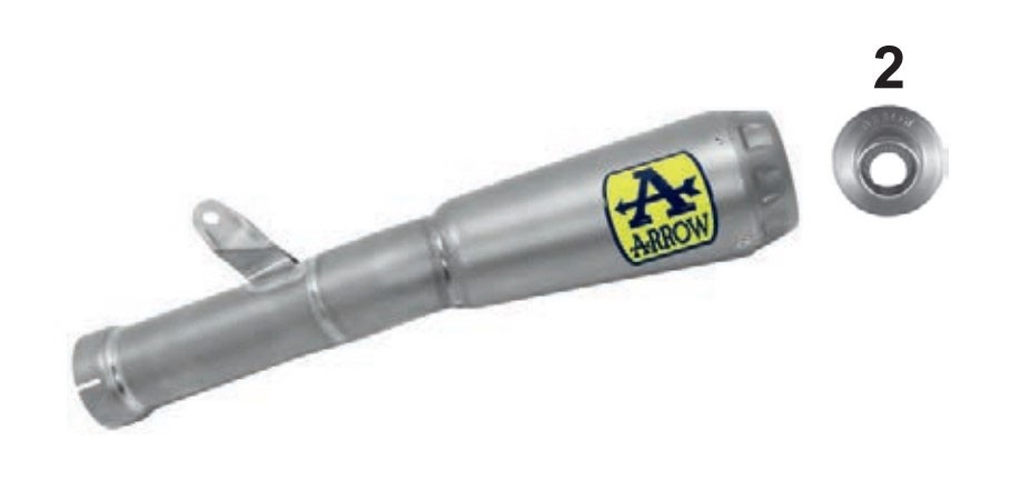 Arrow Titanium Pro-Race Silencer - 2020+ Honda CBR1000RR-R