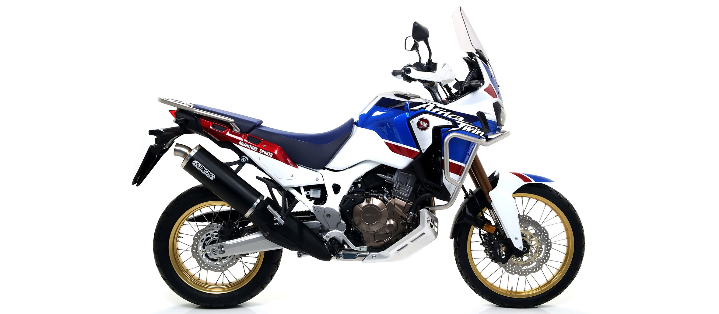 Arrow Maxi Race-Tech Aluminum Dark Slip on for 2018-2019 Honda CRF1000L Africa Twin