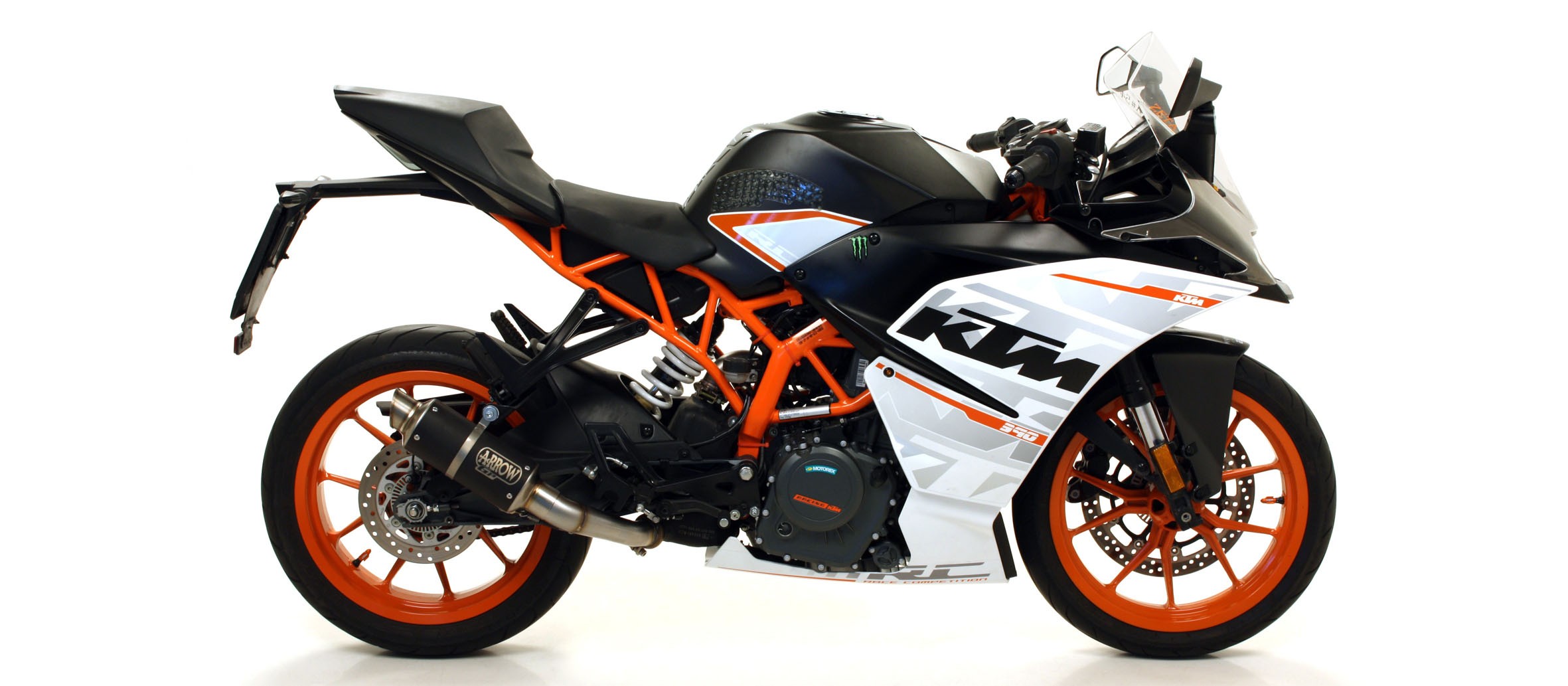 Arrow GP2 Dark Nichrom Slip On Muffler - 2017-2019 KTM RC390