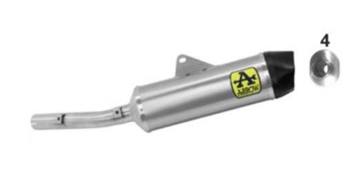 Arrow Indy Race Titanium Silencer with Carbon End Cap - 2019-20 Yamaha Tenere 700