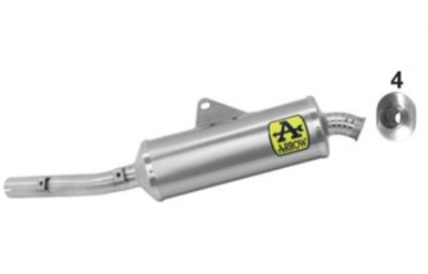 Arrow Indy Race Titanium Silencer with Titanium End Cap - 2019-20 Yamaha Tenere 700