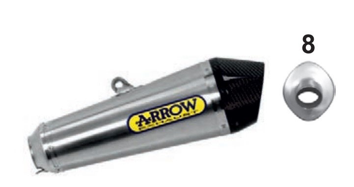 Arrow X-Kone Silencer - 2020 Yamaha Tracer 700