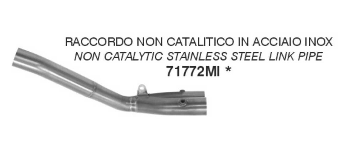 Arrow Non-Catalized Stainless Steel Link Pipe Yamaha MT-10 (2022)