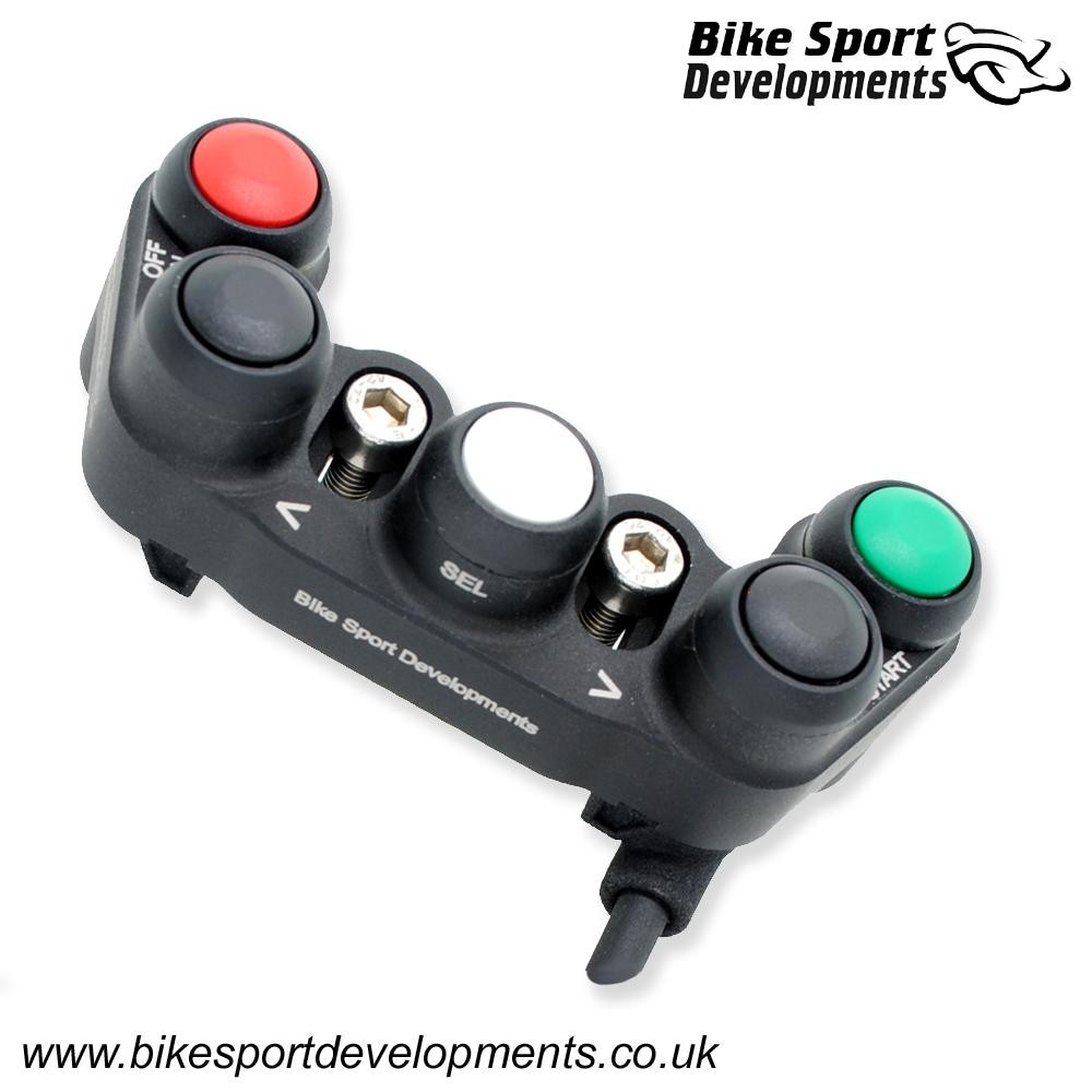 Bike Sport Developments - 5 Function Race Switch - Brake Mount  - Stop/Run, Up/Down - Yamaha YZF-R1 (2015-2023)