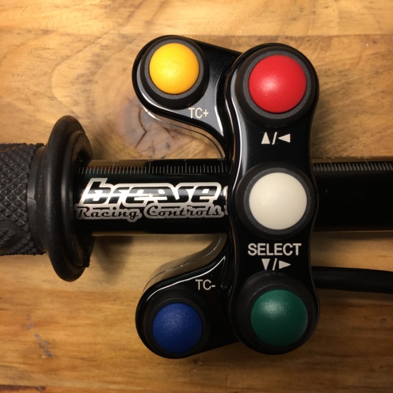 Breeese Racing Left Hand Button Pod Kit - Plug & Play - 2017+ Aprilia RSV4 / RF / APRC / ALL,  2017+ Aprilia Tuono