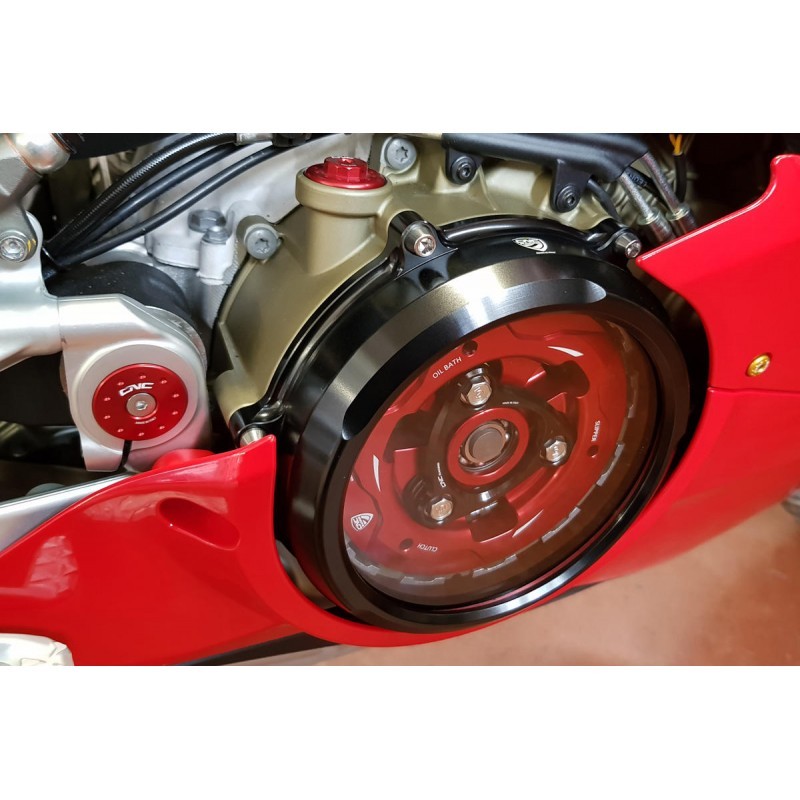 CNC Racing Clear Wet Clutch Cover - Ducati Panigale V4 and Streetfighter V4