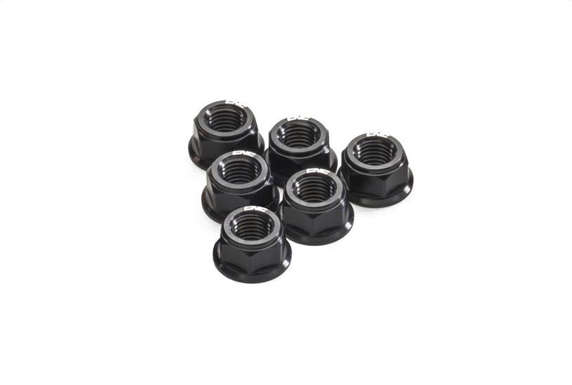 CNC Racing Ergal Billet Flange Nuts for Ducati (Set of 6) - M10x1.0