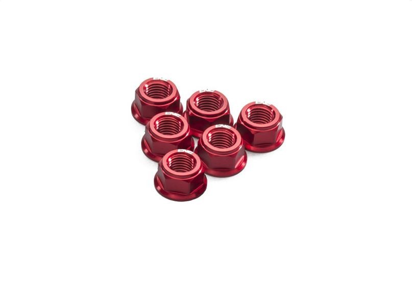 CNC Racing Ergal Billet Flange Nuts for Ducati (Set of 6) - M10x1.0