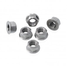 CNC Racing Titanium Flange Nuts (Set of 6) M10x1.0 - Ducati