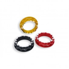 CNC Racing Bi-Color Left or Right Hand Rear Axle Nut for Large Hub (6 Hole) - Ducati and MV Agusta