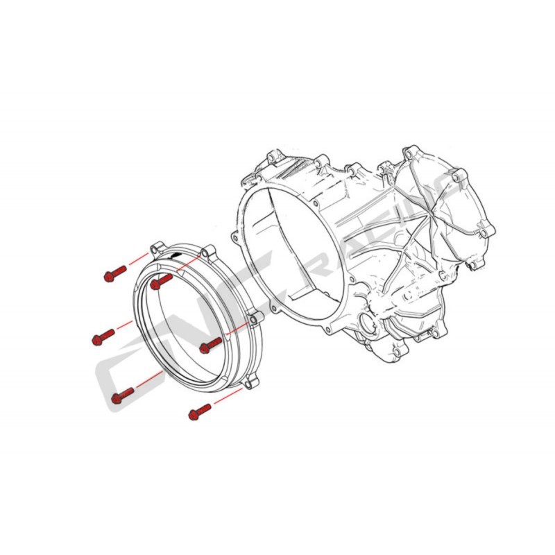 CNC Racing Titanium Bolt Kit for Clear Wet Clutch Covers - Ducati Panigale (All Models)