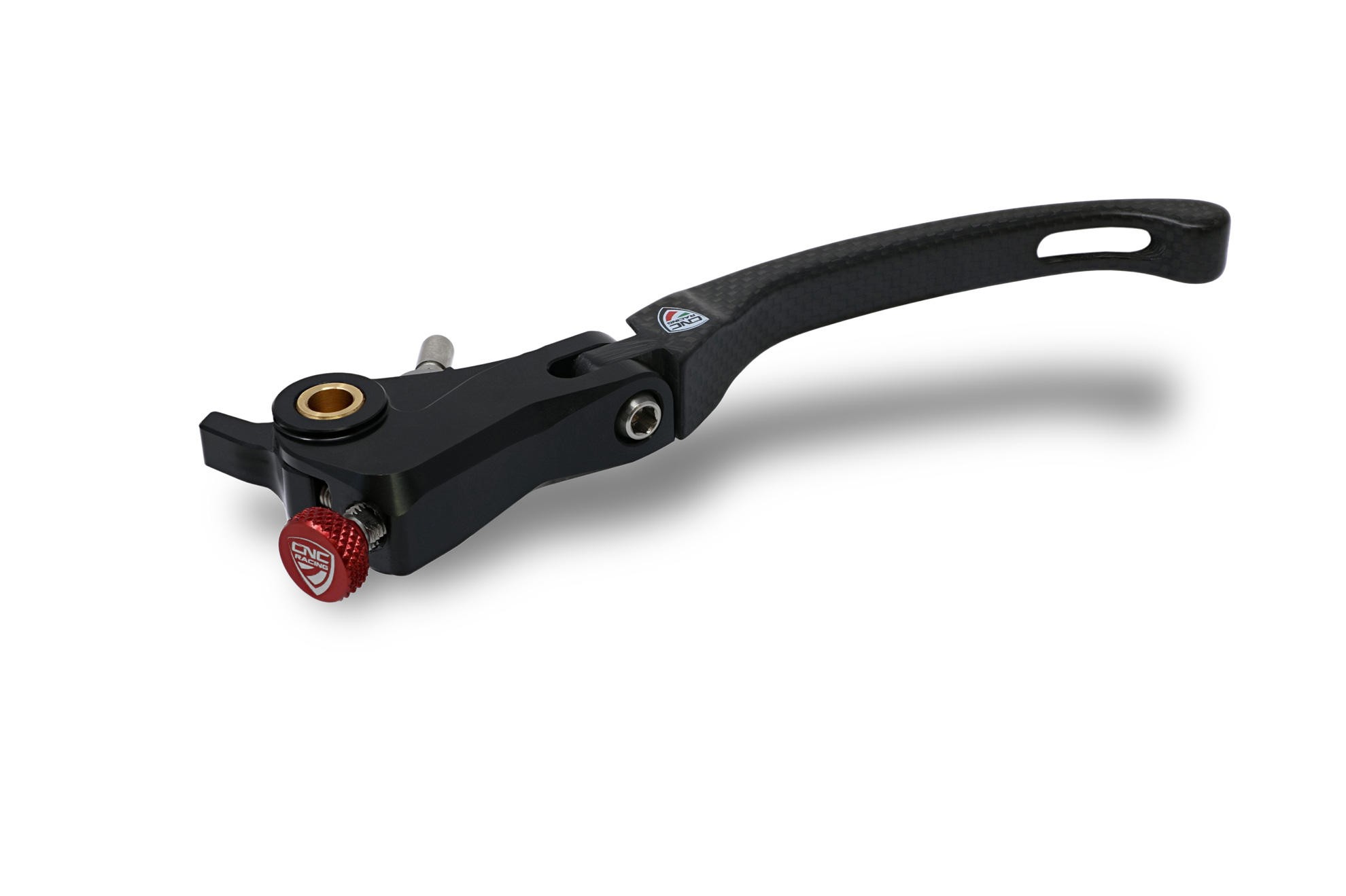 CNC Racing Carbon Fiber/Billet Race Folding Adjustable Clutch Lever (190mm) - Most Ducati Models