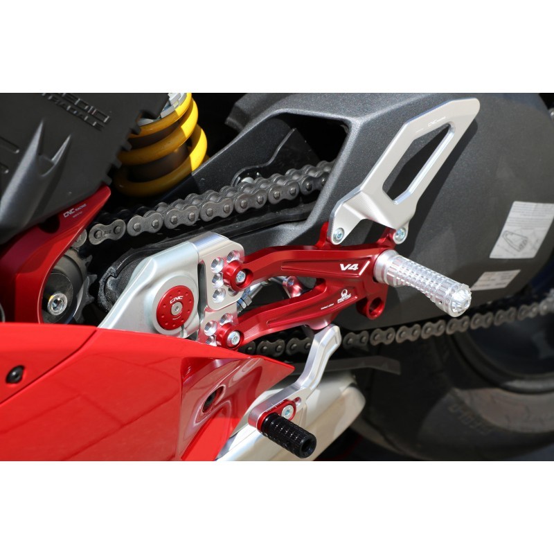 CNC Racing Pramac Racing Limited Edition RPS Easy Adjustable Rearset  - Ducati Panigale V4 