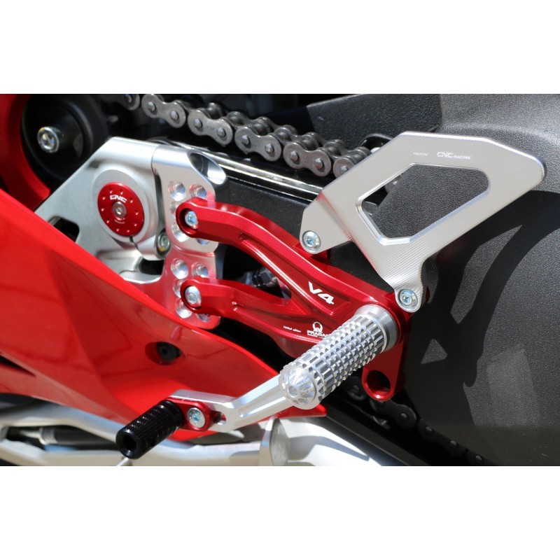 CNC Racing Pramac Racing Limited Edition RPS Easy Adjustable Rearset  - Ducati Panigale V4 