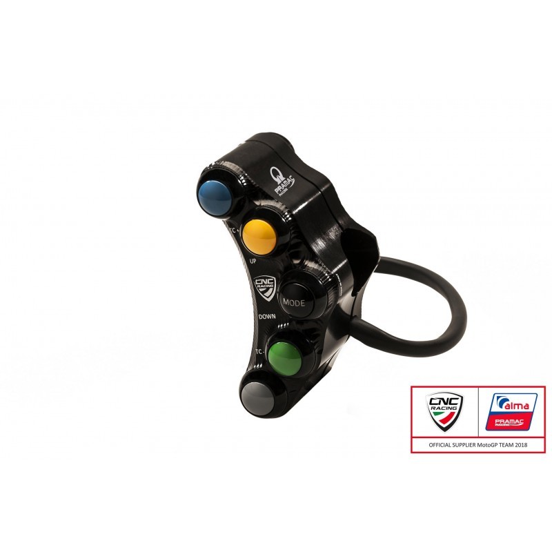 CNC Racing PRAMAC RACING LIMITED EDITION Left Hand Side Billet 7 Button RACE Switch - Ducati Panigale / Streetfighter V4 / S / R /