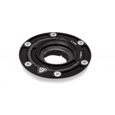 CNC Racing Aluminum with Carbon Inlay Gas Cap Flange - Select Aprilia, Ducati and MV Agusta Models