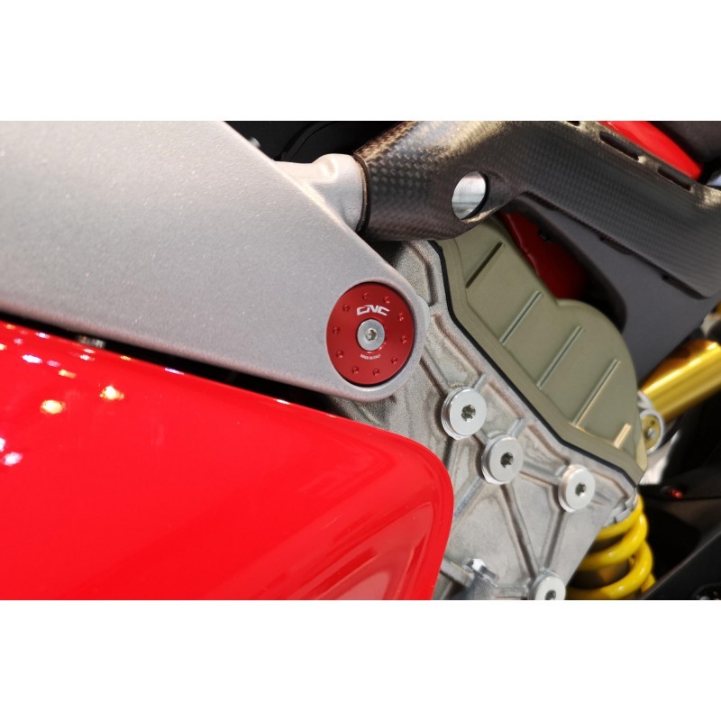 CNC Racing Upper Frame Plug Kit - Ducati Panigale / Streetfighter V4 / S / R / Speciale