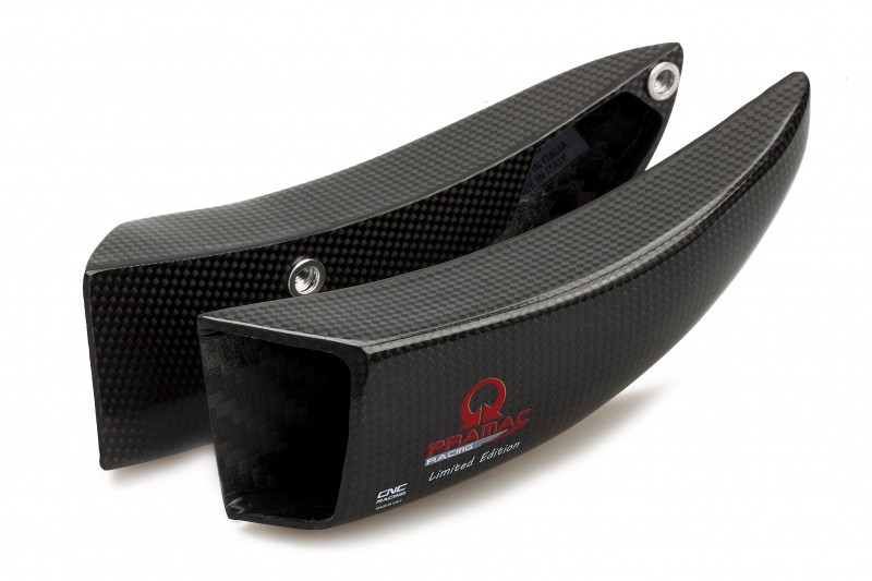 CNC Racing PRAMAC RACING LIMITED EDITION Carbon Fiber GP Racing Front Brake Rotor Cooling Ducts