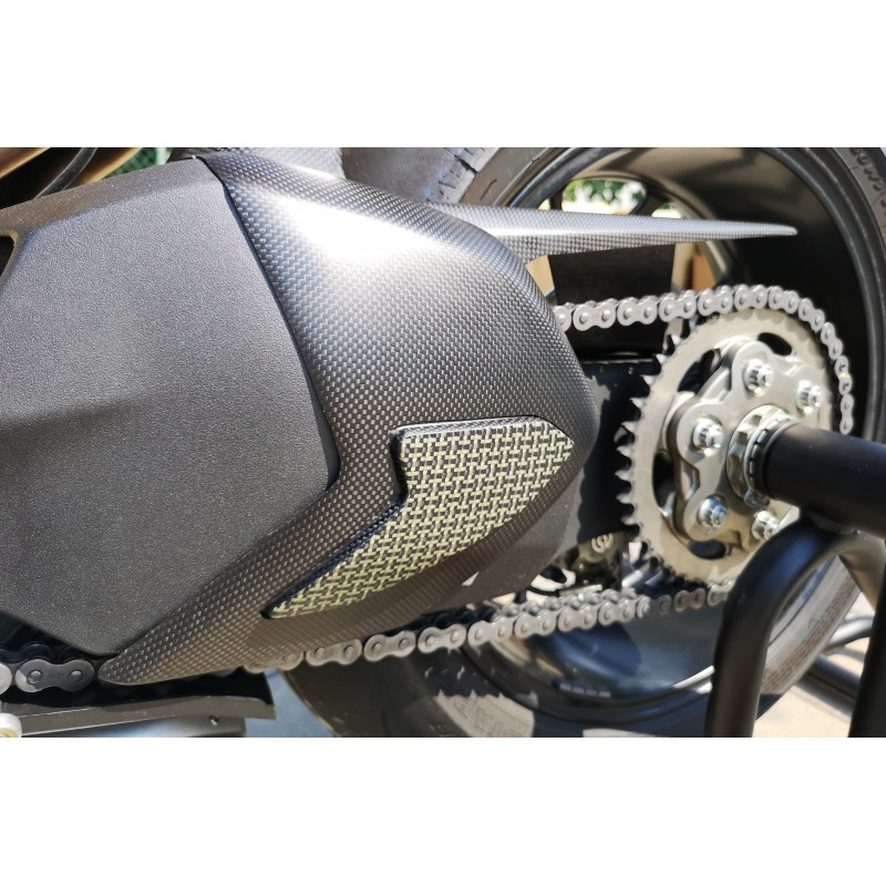 CNC Racing Carbon Fiber/Kevlar Swingarm Cover - Ducati Panigale V4