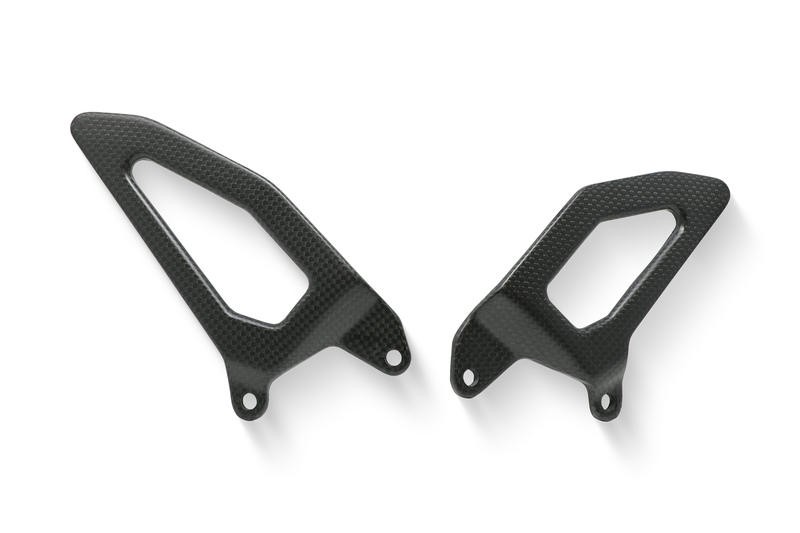 CNC Racing Carbon Fiber Heel Guards for the RPS Adjustable Rearset - Ducati Panigale V4 and Streetfighter V4