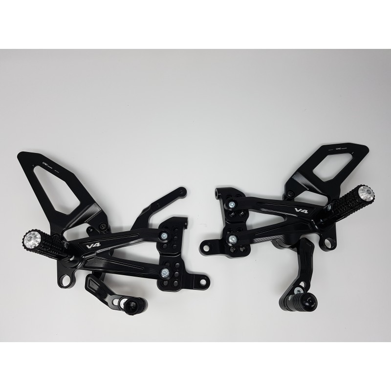 CNC Racing RPS Adjustable Rearsets for the Ducati Panigale V4 / S / Speciale