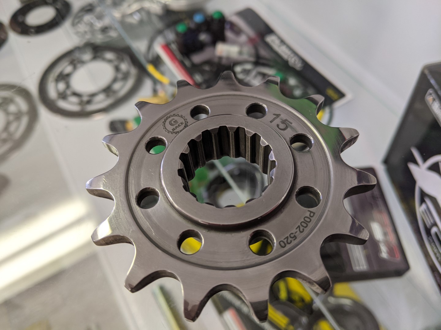 Gandini Race Billet Burnished Steel Superfinished Superlight Front Sprocket - Ducati V4 / V4 R / V4 S