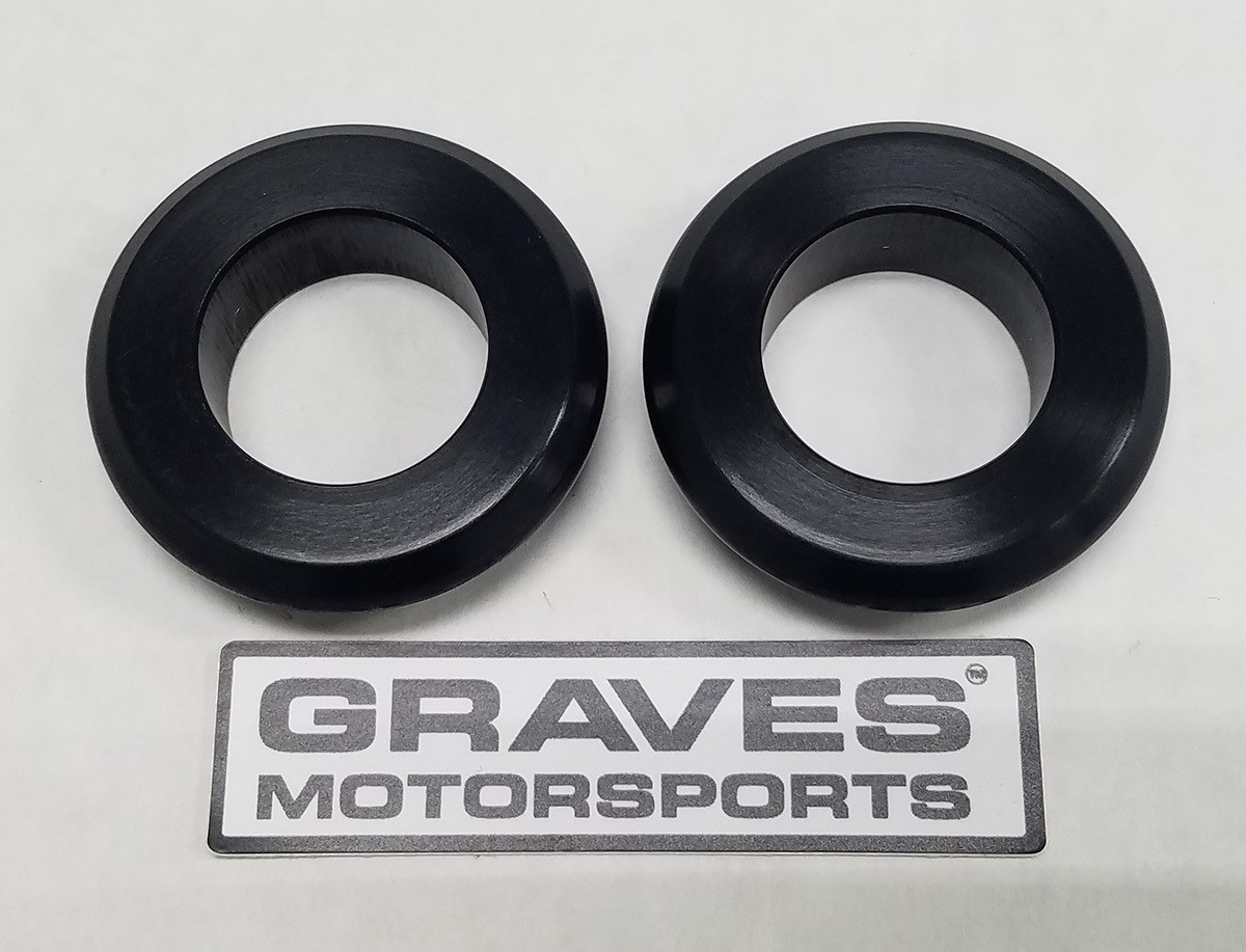 Graves Motorsports Captive Front wheel Spacers - 2019+ Kawasaki Ninja ZX-6R