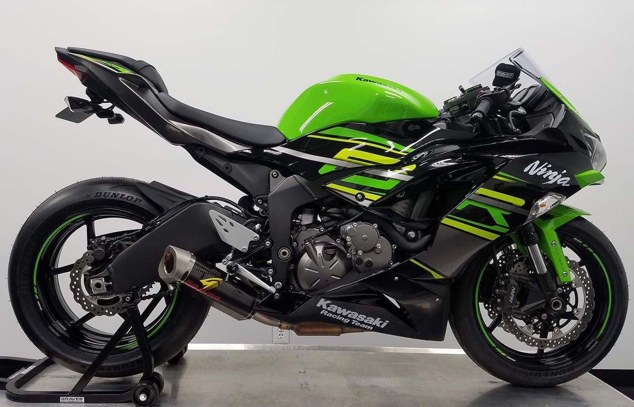 Graves Motorsports Carbon Fiber Cat-Back Slip-On - Kawasaki Ninja ZX-6R (2019+)