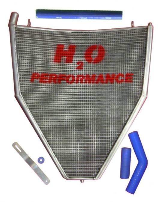 H2O Performance Oversized Water Racing Radiator - Honda CBR1000RR (2006-2007)