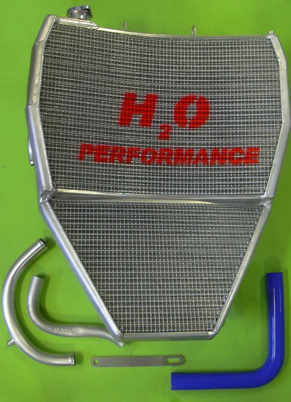 H2O Performance Oversized Water Racing Radiator - Kawasaki ZX-10R (2008-2010)