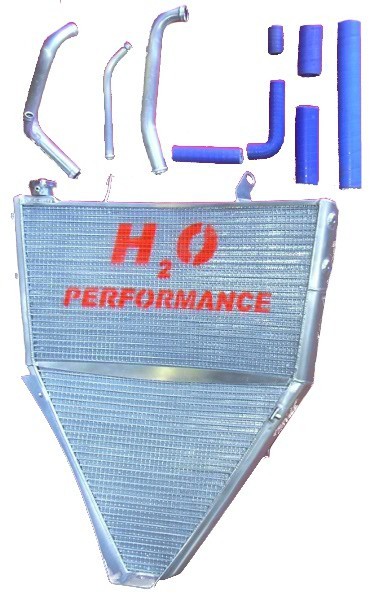 H2O Performance EVO Oversize Radiator and Oil Cooler kit - (2008 - 2010) Yamaha YZF-R6