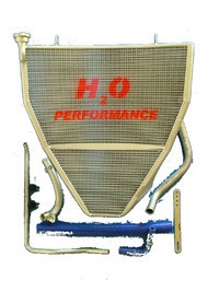 H2O Performance EVO Oversize Radiator and Oil Cooler kit - 2015 - 2022 Yamaha R3