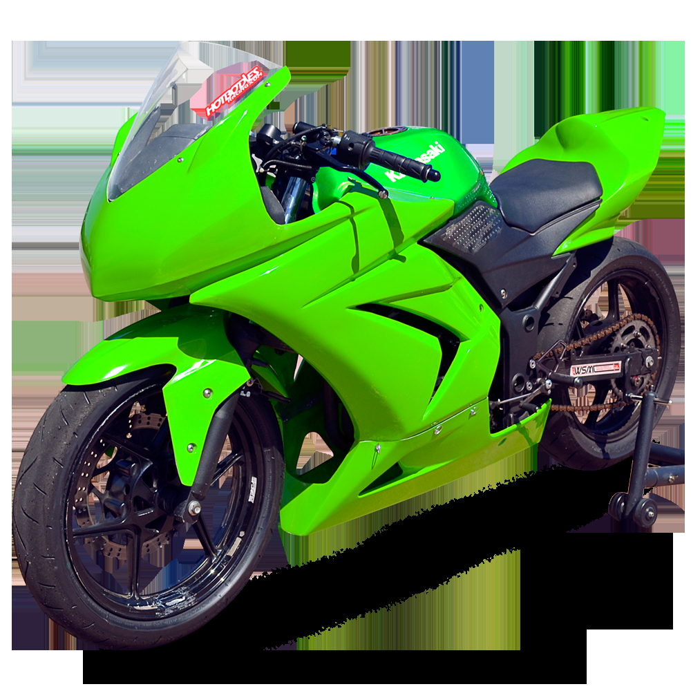 Hotbodies Racing Race Bodywork  2008-2012 Kawasaki Ninja 250 (Colorform Green)