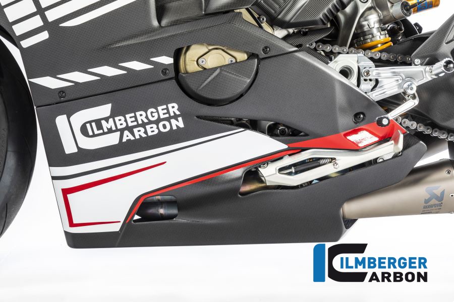 Ilmberger Carbon Bellypan / Lower Cowl For Aftermarket Exhaust (Matte) - Ducati Panigale V4 / V4S