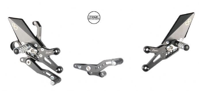 LighTech 'Track System' Adjustable Rearsets W/folding footpegs  -  2017-2018 CBR1000RR / SP 