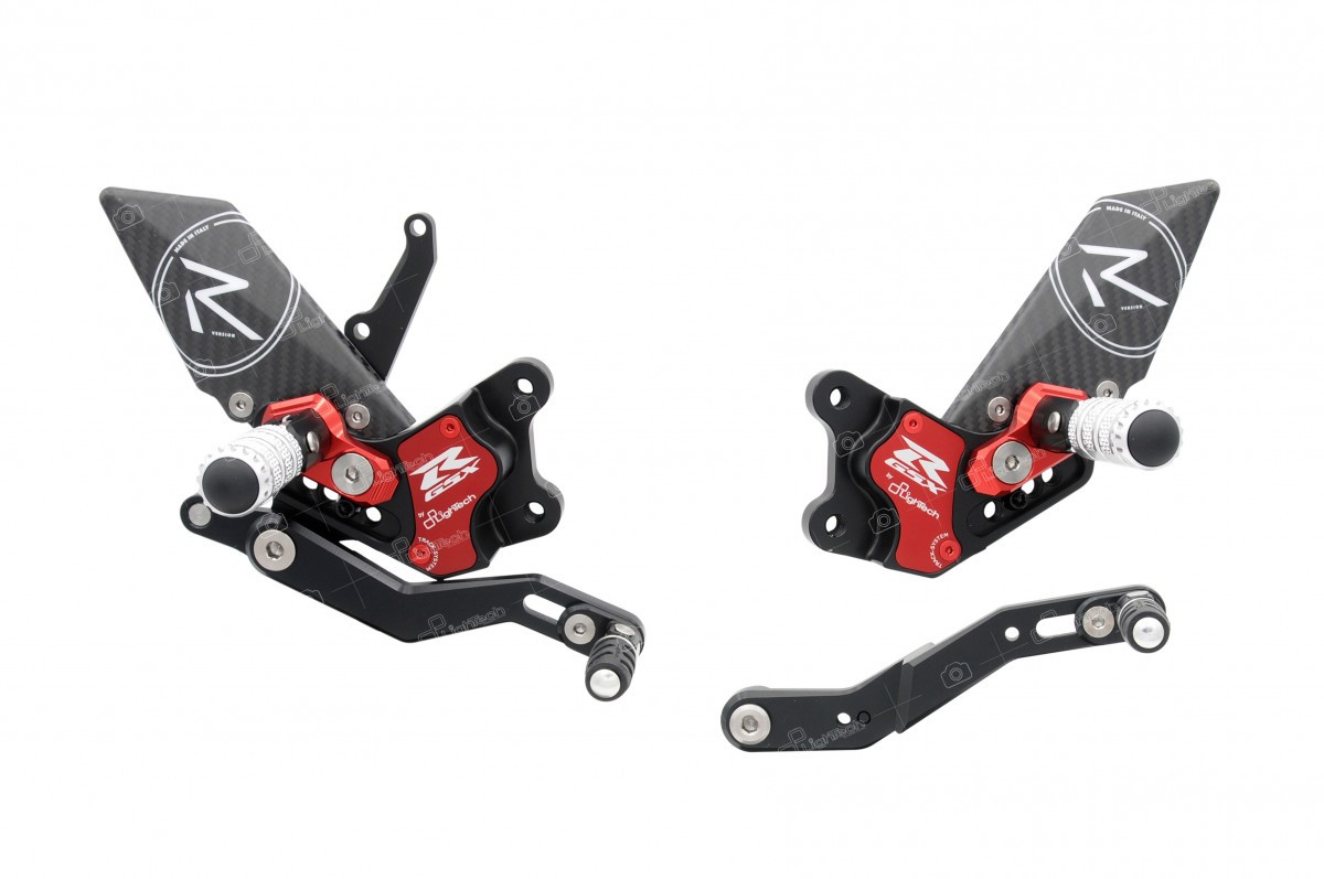 LighTech 'Track System' Adjustable Rearsets  R Version  -  2011-2019 Suzuki GSX-R600 / GSXR750