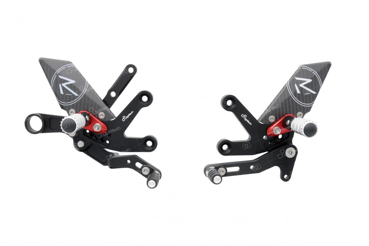 LighTech 'Track System' Adjustable Rearsets  R Version  -  2015-2017 Suzuki GSX-S1000