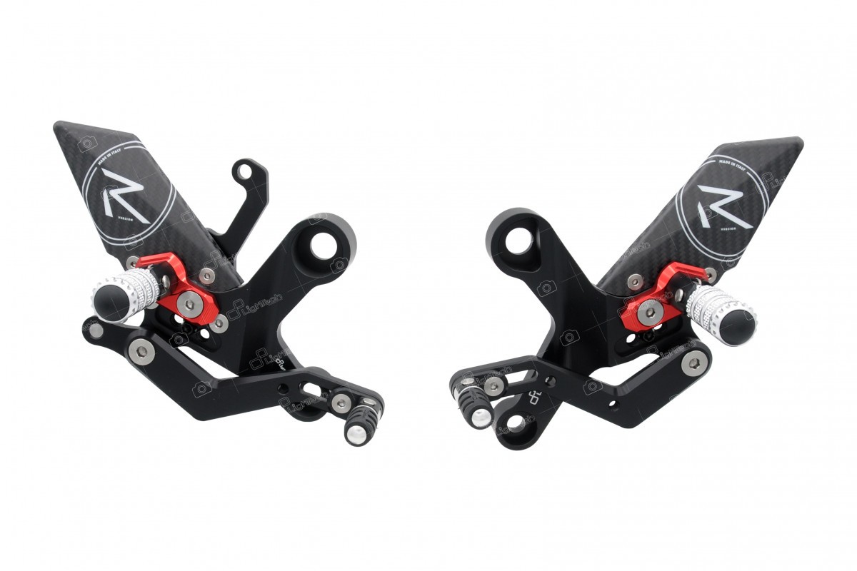 LighTech 'Track System' Adjustable Rearsets  R Version  -  2013-2018 Yamaha FZ-09 / XSR900