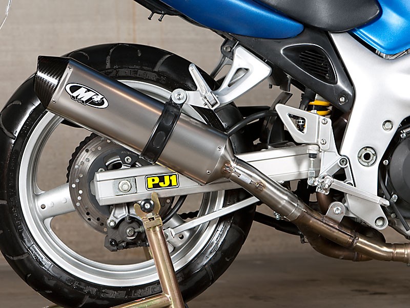 M4 SLIP-ON WITH TITANIUM CANISTER 1999-02 Suzuki SV650