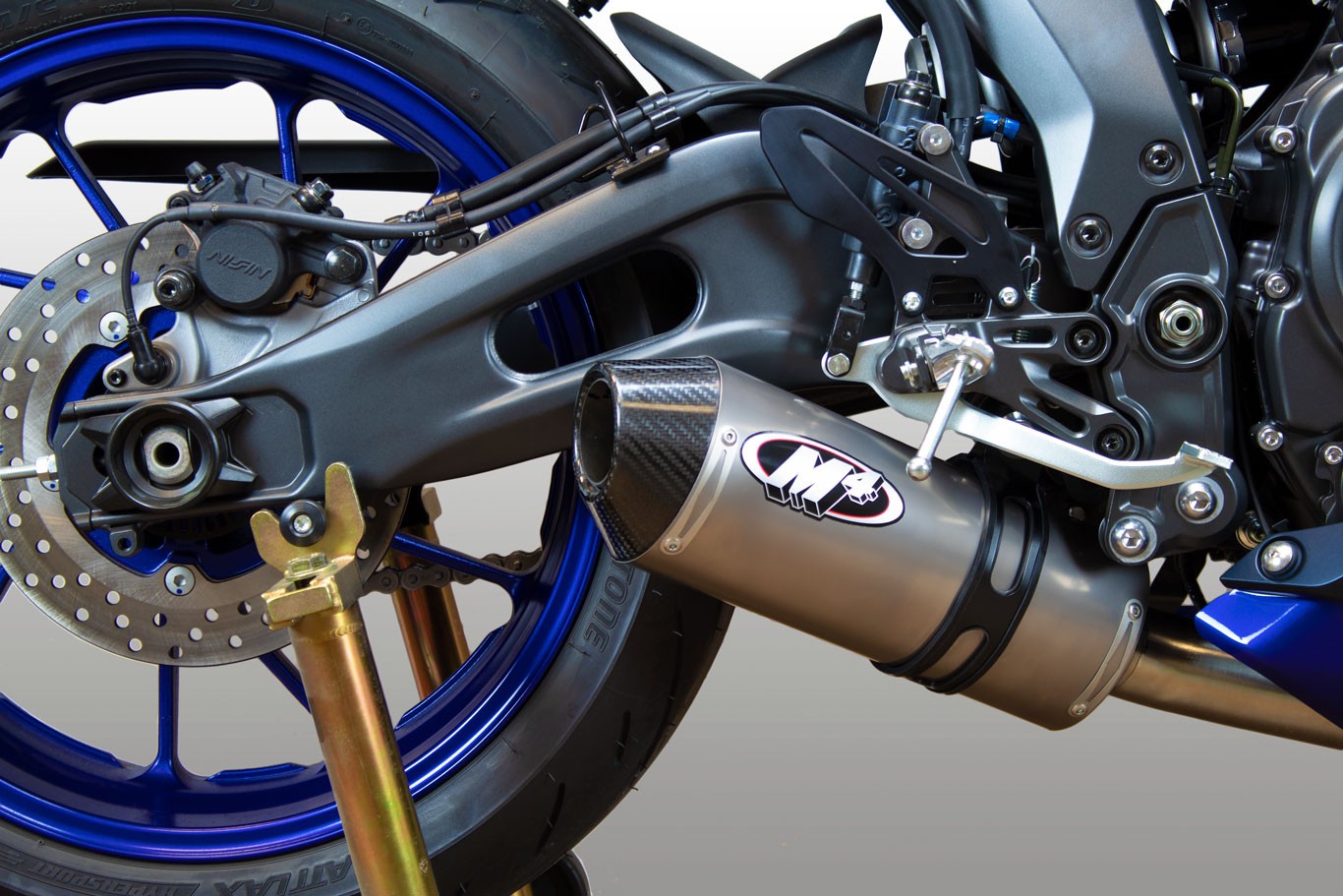 M4 Full System Exhaust with Carbon Fiber Canister - Yamaha R7 (2021-2023) -  YA6814
