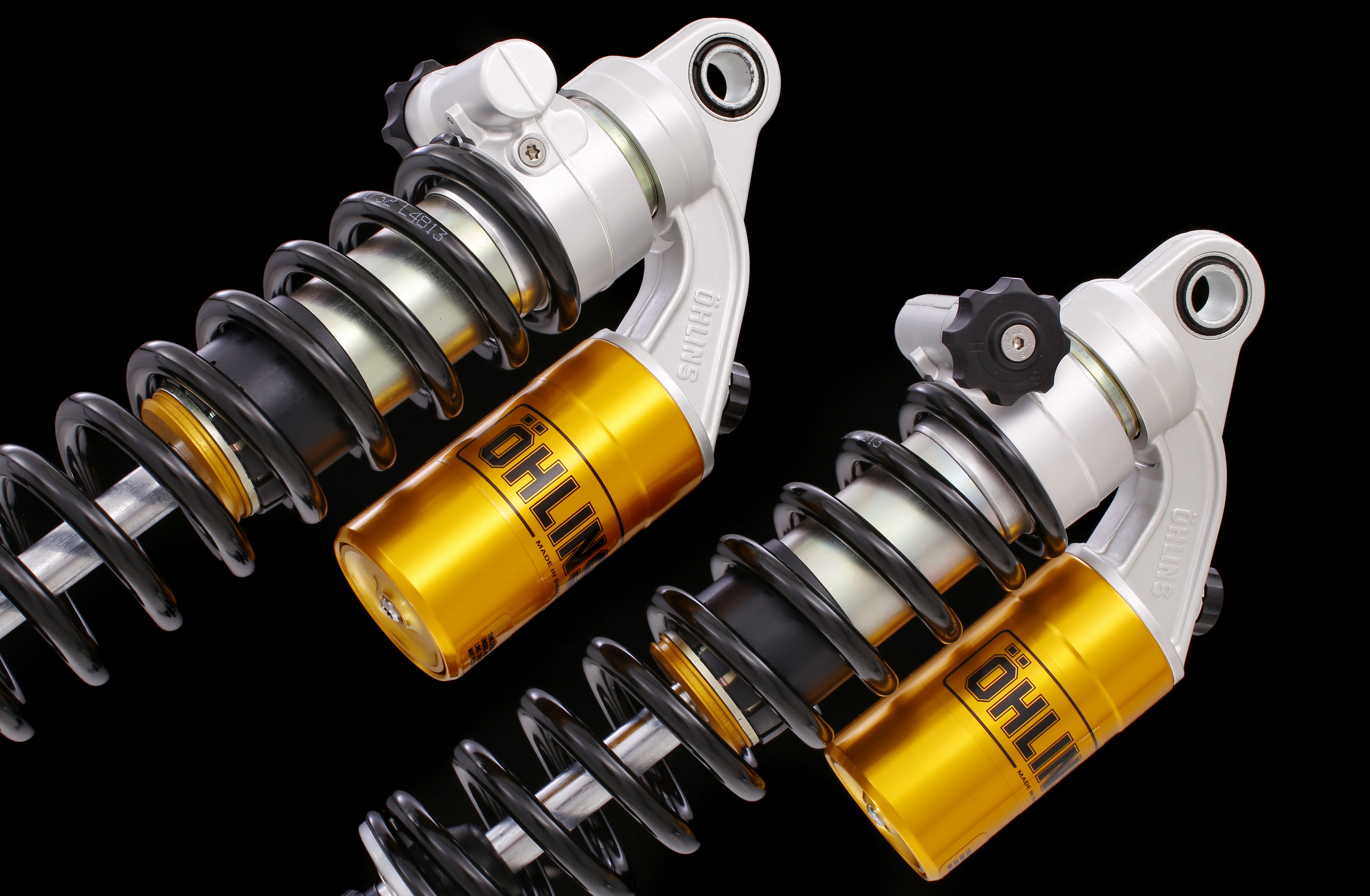 Ohlins S36 12" Rear Shock Absorbers - Harley Davidson Dyna FXD (1991-2017)