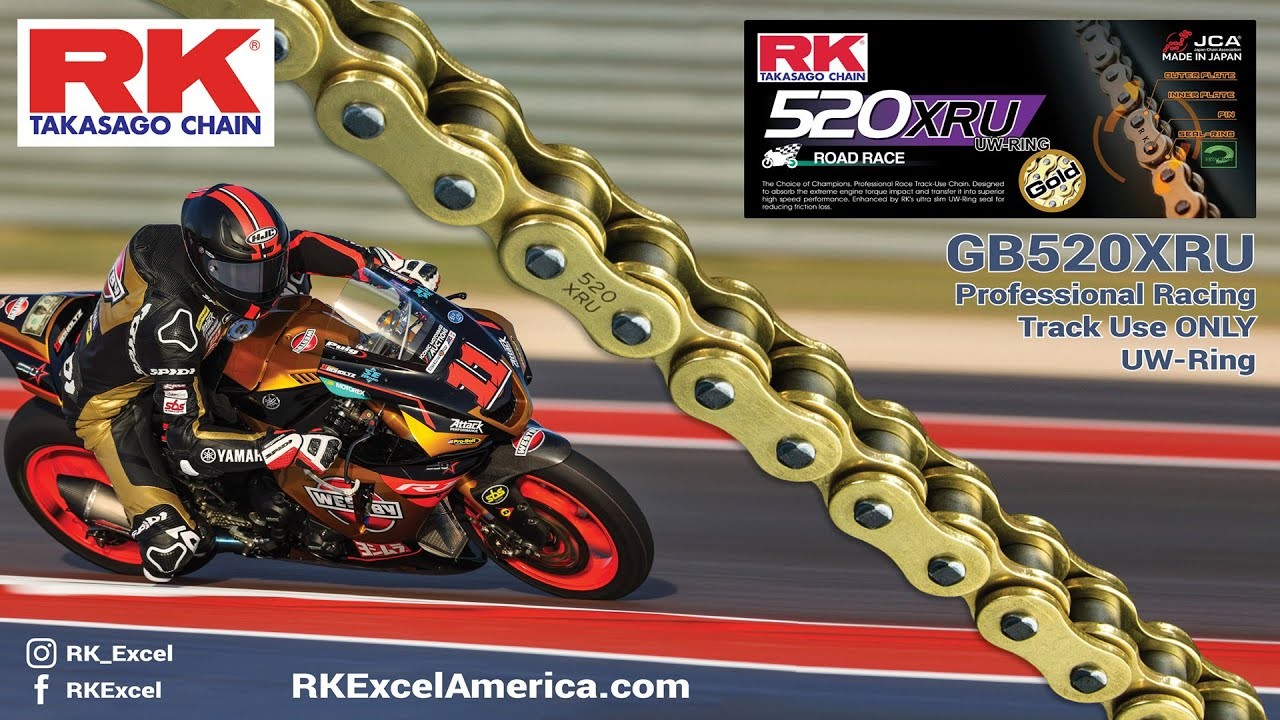 RK Takasago XRU MotoGP  Racing Chain - 520 - 120 Link - UW-Ring