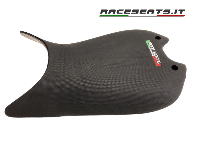 Race Seats +5mm Embossed Seat with Carbon Fiber Base - Ducati Panigale V4 / V4 R