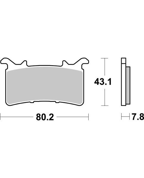 SBS Dual Sinter 1 Brake Pads - 860DS1